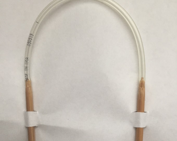 7 or 9 or 12 or 16 inch bamboo circular knitting needle size US0, 1 2, 3 4 5, 6, 7, 8, 9, 10, 10.5, 11, 13, 15 17 19 handmade USAmade tubing