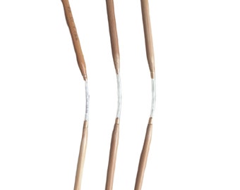 Bamboo Double Pointed Flex Flexible double pointed Knitting Needles, set of 3. Hand made with premium USA-Made tubing