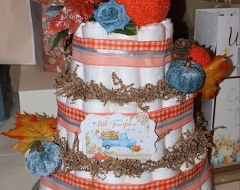 Pastel de pañales personalizado