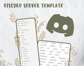 simplistic aesthetic discord server template <3 | light, simple, aesthetic, cute, minimal | instant download!