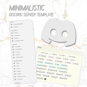 Minimalistic Aesthetic Discord Server Template!