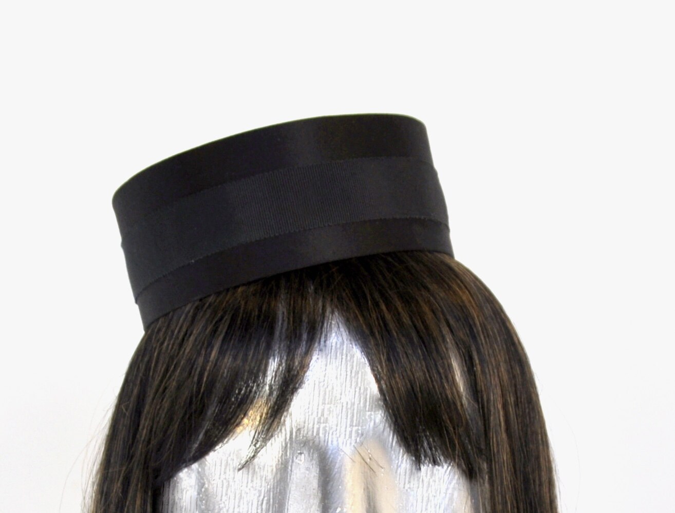 Pillbox Hat in Black Classic Cigarette Girl Costume Usher or Bellhop