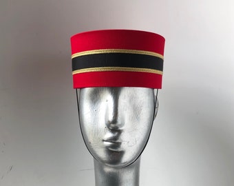 Bellhop Usher Hat in Red / Dark Red 