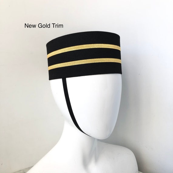 ASN BOYISH HAT BLACK GOLD STRAP SIZE SMALL NEW ASN BOYISH HAT BLACK GOLD STRAP SIZE SMALL NEW main image 3