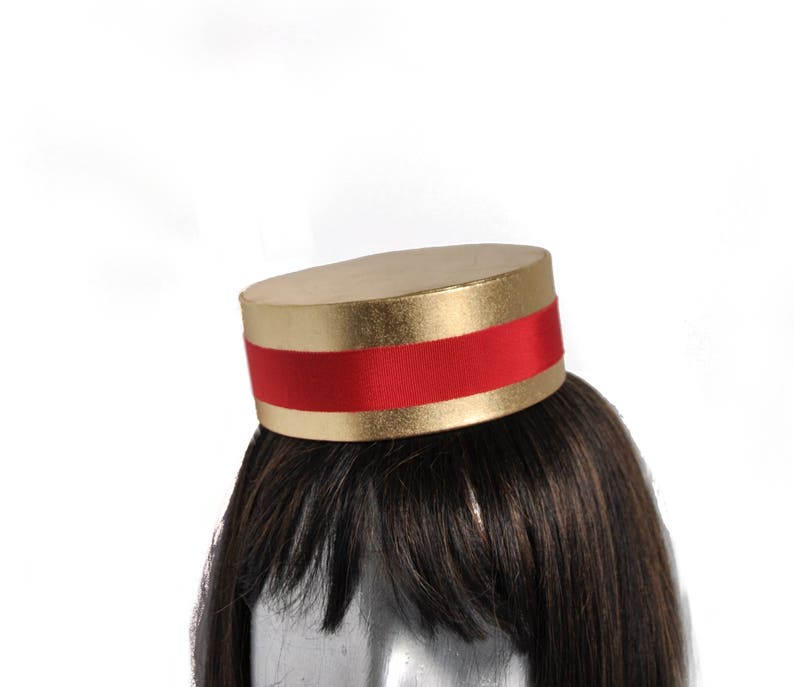 Pillbox Hat in GOLD Classic Cigarette Girl or Usher or Etsy