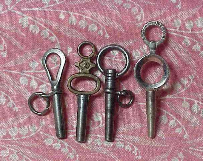 4 Vintage Pocket Watch Winding Keys Etsy