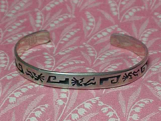 Vintage Mexican Silver Bracelet - Etsy