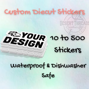 Op maat gemaakte gestanste vinylstickers: waterdichte logostickers