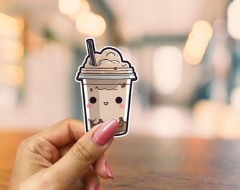Pacote de adesivos de café kawaii para laptop, diário, telefone, garrafa de água, scrapbooking