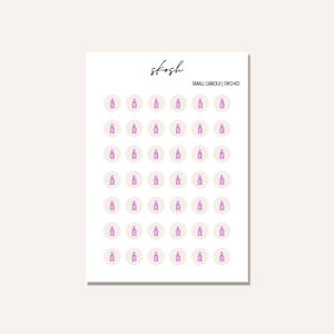 Adesivi con icone di candele / Washi / Opzioni di dimensioni e colori