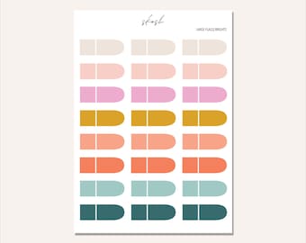Large Flag Stickers | Washi | Minimal Planner Stickers
