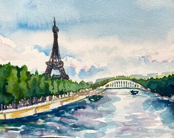 Paris from the Seine, Limited Edition Fine Art Print