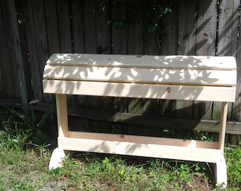 Pine Wood Saddle Stand Holder: English or Western Saddle Display