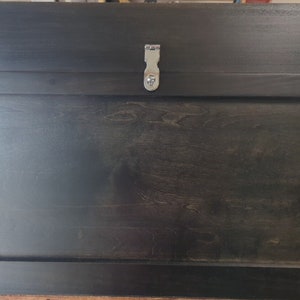 Tack Trunk w/bandage lid, brush tray/ stained black, satin finish/FREE SHIPPING!