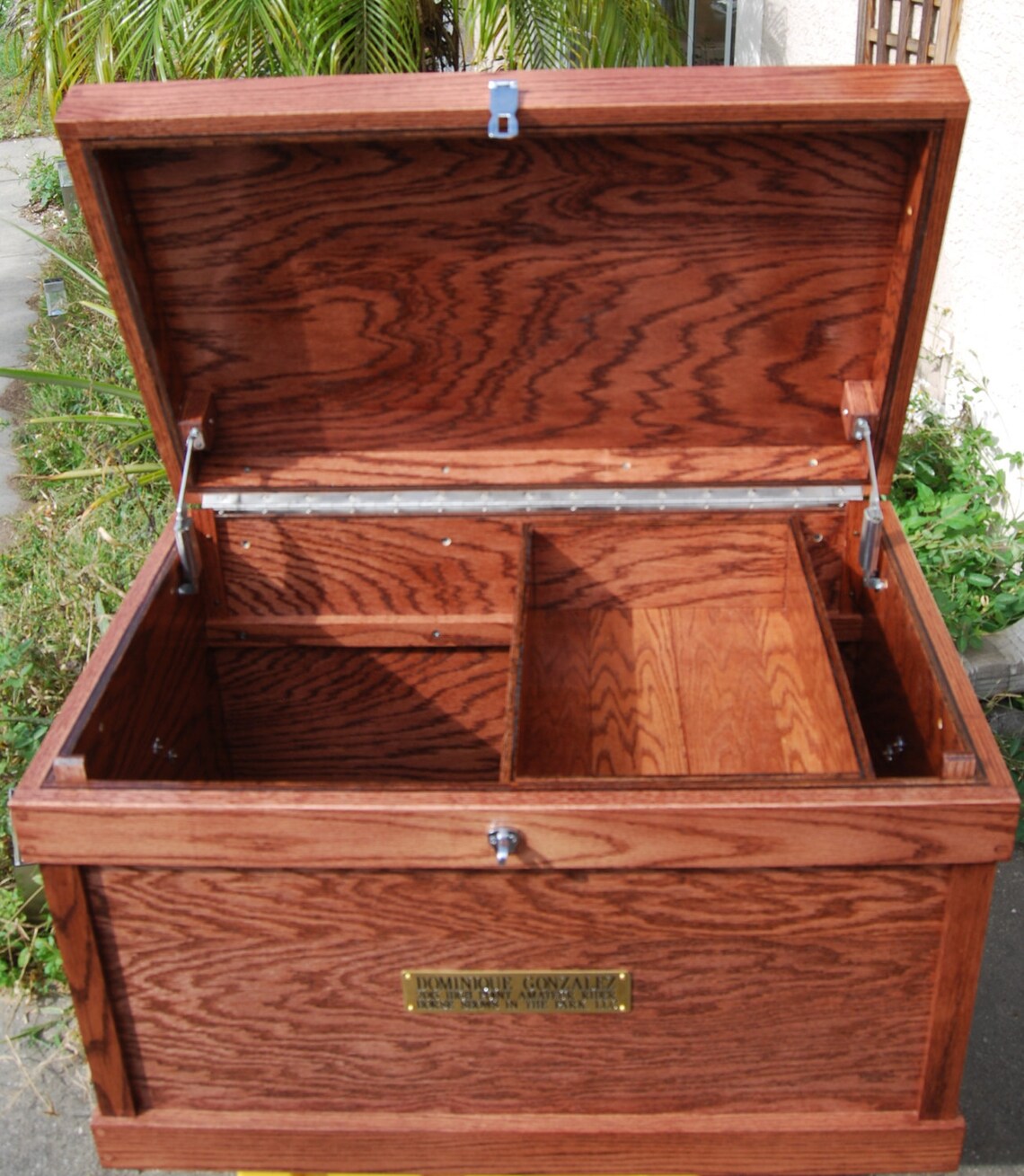 Classic Hardwood Tack Trunk Custom Show Trunk English or Western Red