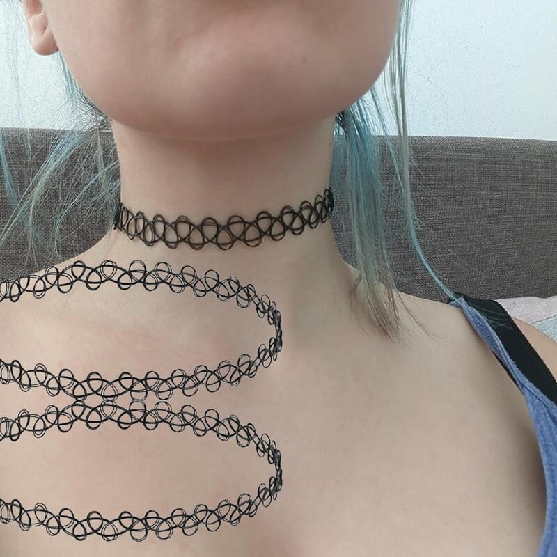 90s Tattoo Choker - Etsy