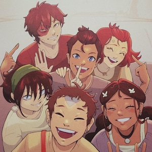 Art Print | The Gaang | 2 sizes | Cartoon | ATLA