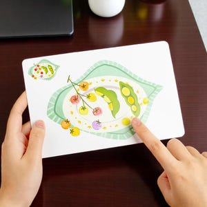 Kit de pintura de dedos DIY para niños / Kit creativo para colorear y dibujar / Juguete educativo Montessori / 6/12 almohadillas de tinta + Álbum o tarjetas