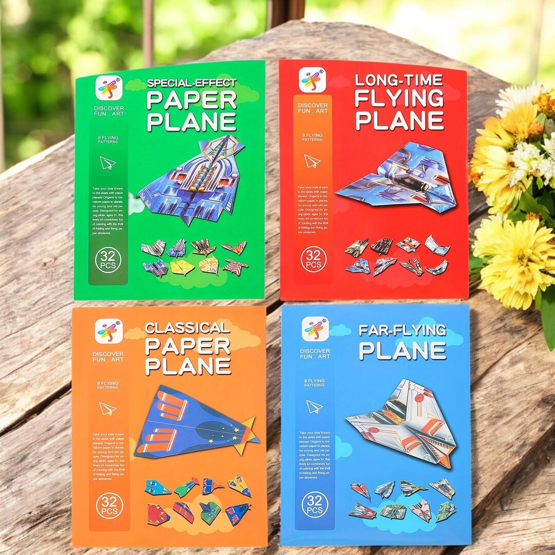 Handcraft Tutorial Paper Airplane Origami Belt Tutorial for Kids – Fun DIY 3D Paper Planes ...