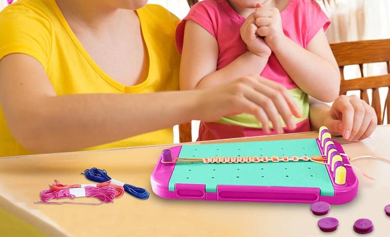 Friendship Bracelet Jewelry Making Kit – Arts & Crafts String Maker Kit ...