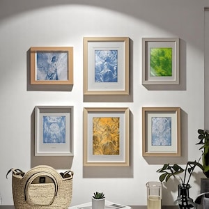 Kit di stampa cianotipica fai da te, kit di stampa solare, cianotipia artistica, stampa solare, stampa solare fai da te, kit di carta per cianotipia A6