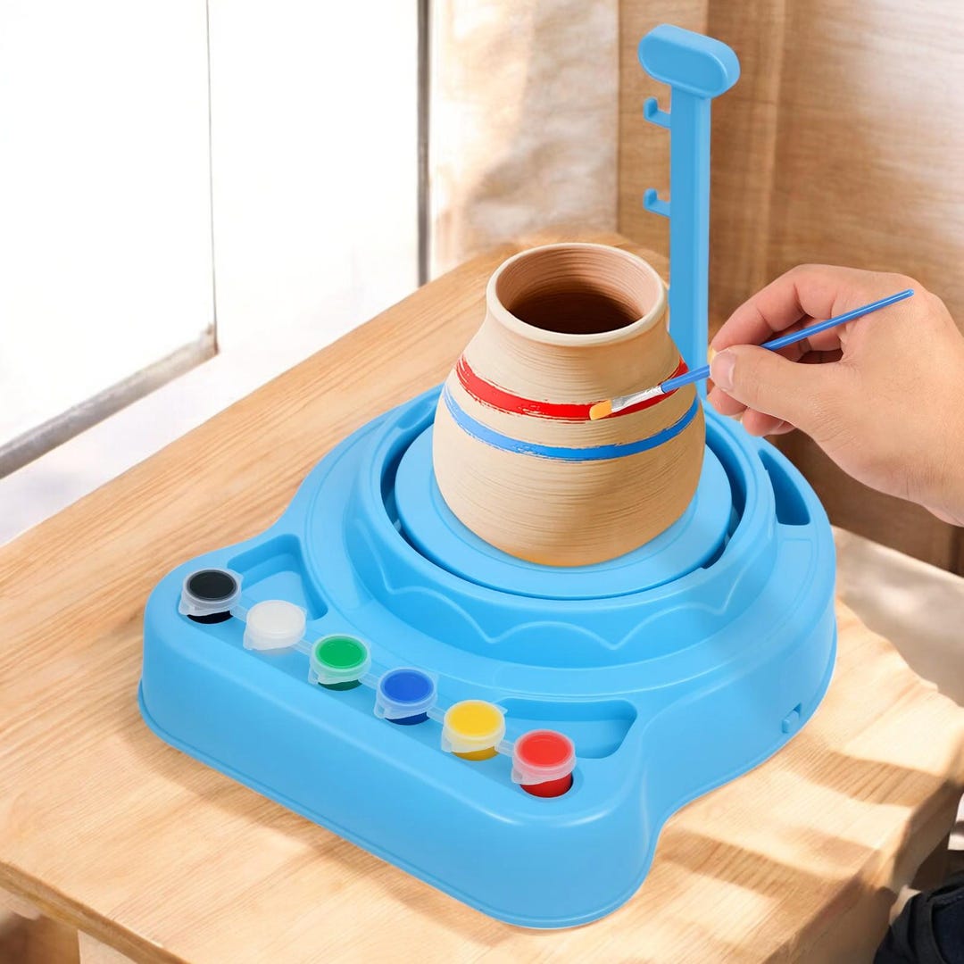 Kids Pottery Wheel Kit - Electric Pottery Wheel for Beginners - DIY ...