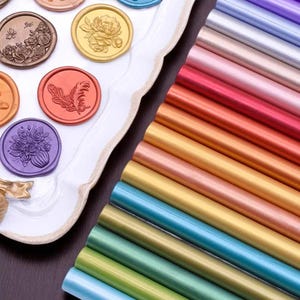10 barras de lacre para pistola de pegamento/sellos de lacre para invitaciones de boda, envoltura de regalos, sobres y proyectos de manualidades.