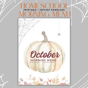 Menú matutino de otoño para preescolar: divertidas hojas de trabajo de octubre, matemáticas, reconocimiento de letras, poesía y actividades en la naturaleza
