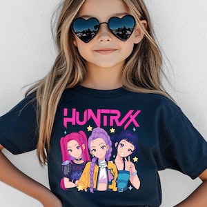 Koszulka K-Pop Demon Hunters Huntrix Anime Girls, długi rękaw, dla dzieci, dorosłych, niemowląt