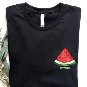 Freedom Watermelon Shirt, Palestinian Solidarity Shirt, Gaza Freedom Tee, Human Rights T-Shirt, Protest Tee