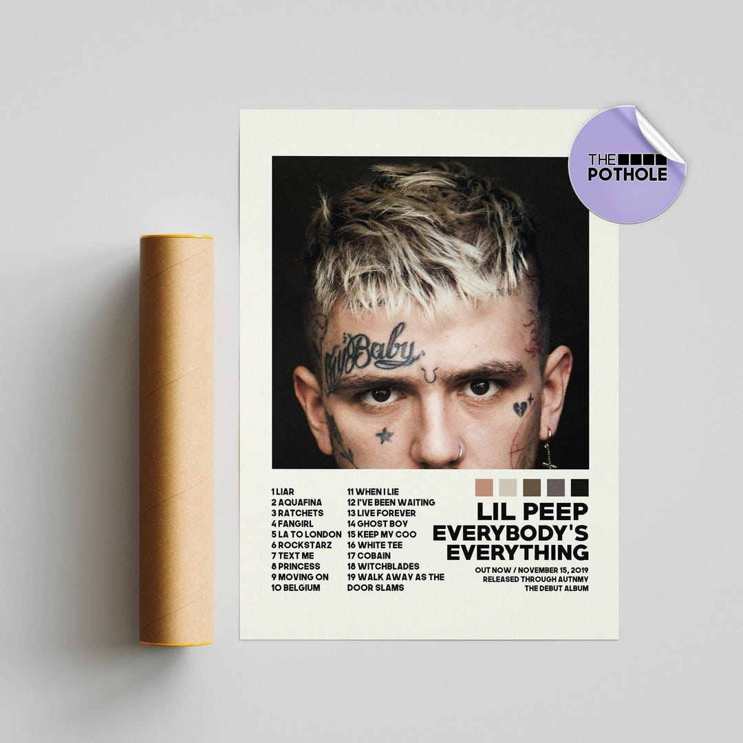 Lil Peep Poster / Everybody's Everything / Album Cover Poster / Poster ...