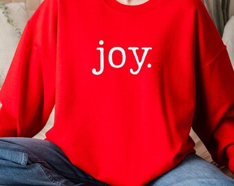 Christmas Joy Sweatshirt, Holiday Crewneck, Family Xmas Sweater, Cool Christmas Gift, Merry Sweatshirt