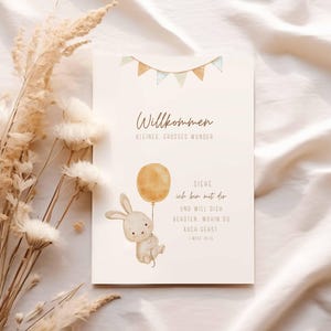 Postkarte Geburt Glückwunschkarte Baby Bibelvers christlich