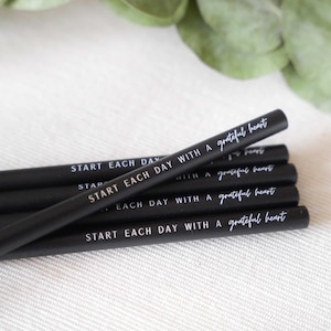 Bleistift christlich Dankbarkeit Grateful Heart Mint Schwarz Du bist geliebt You are loved Geschenk
