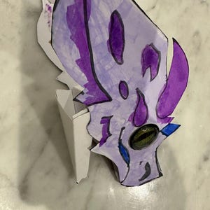 Lavender dragon with real eye balls