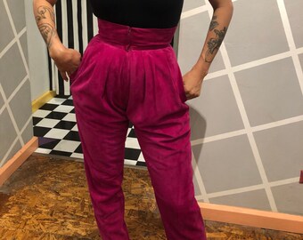 lee pink velvet pants
