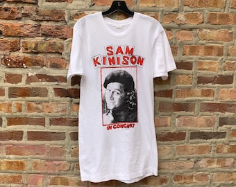 Vintage 80s SAM KINISON Bootleg Concert t-shirt size XL comedian comedy rodney dangerfield Bill Hicks eddie murphy