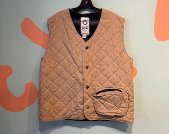 Vintage Anarchic Adjustment Quilted Vest size large