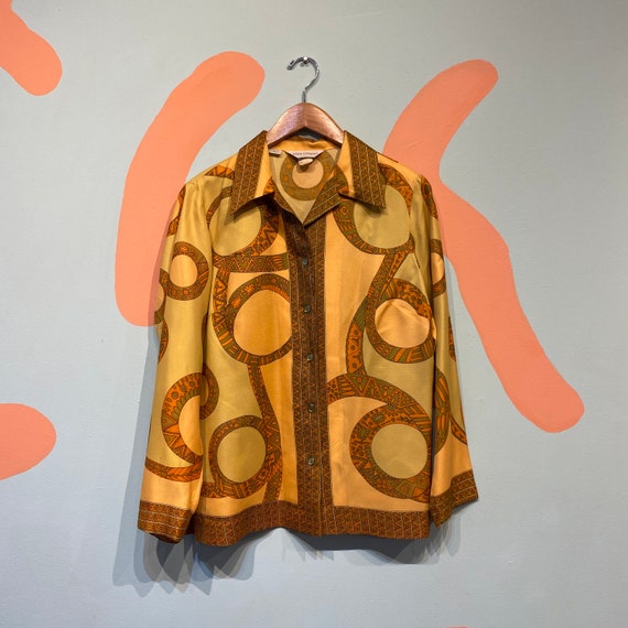 Vintage 70s Alex Coleman California Yellow Art Nou