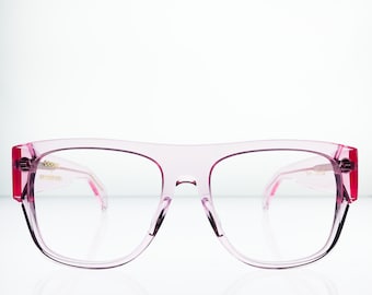 Kokorokoko x Lab Rabbit Limited Edition Pink Acetate Eye Glasses Frames