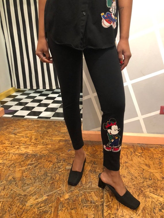 Vintage 90s MICKEY UNLIMITED Cotton Stretch Leggin