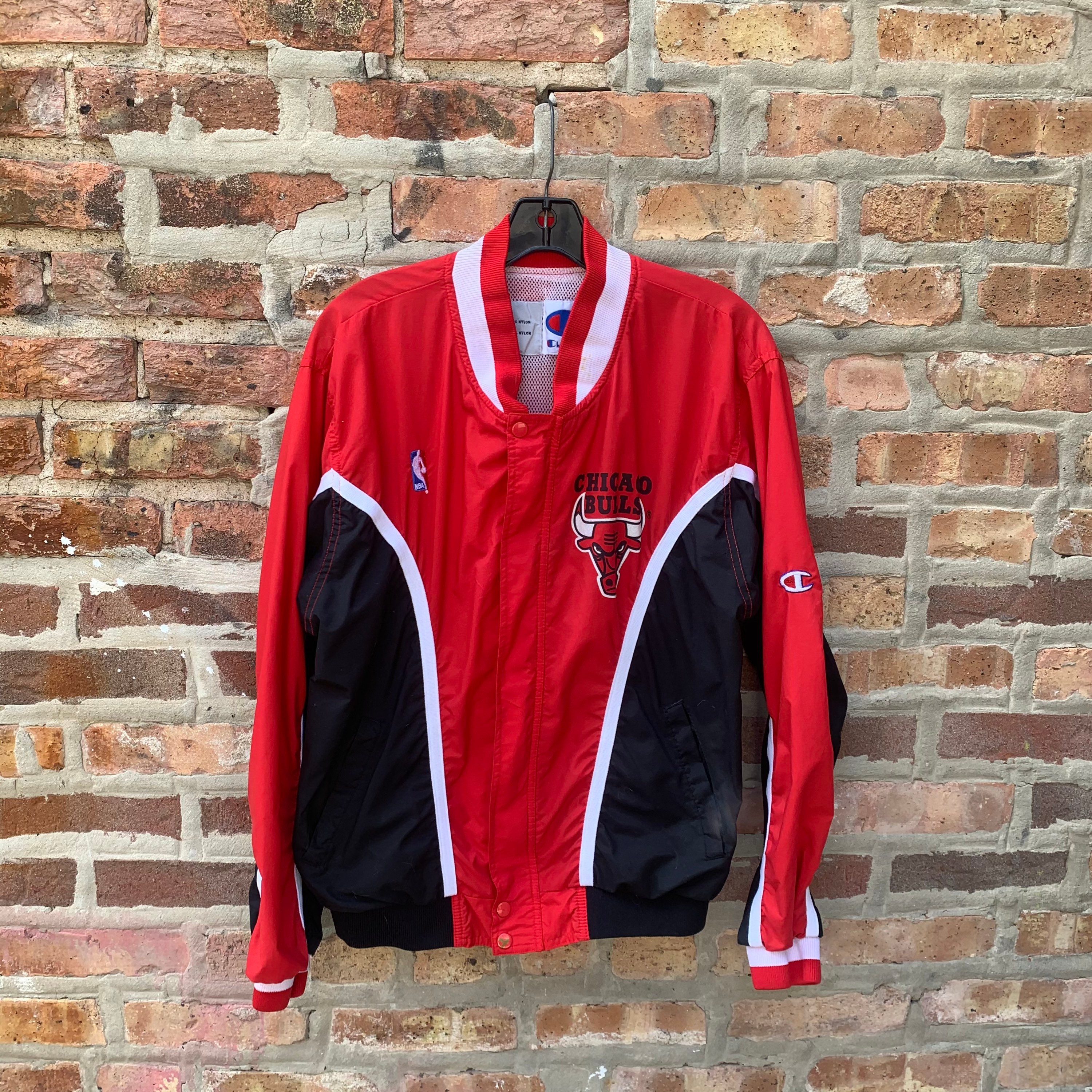 Vintage 90s Champion Chicago Bulls Warm up Jacket Size Medium