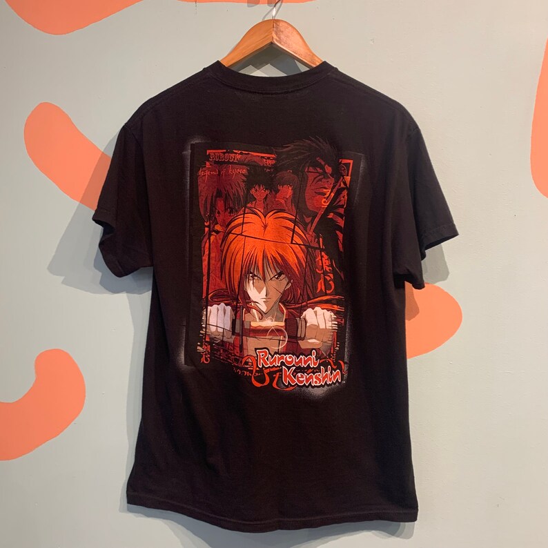 Vintage Rurouni Kenshin Manga Anime T-Shirt Size Medium tee image 6