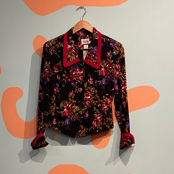 Vintage 90s Leslie Fay Collections Two Piece Flora