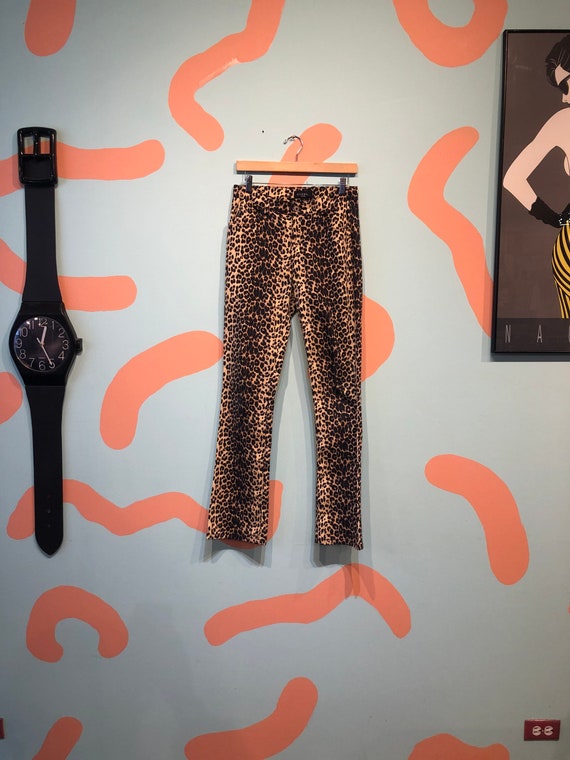 Vintage 90s y2k Guess Leopard Print Jeans
