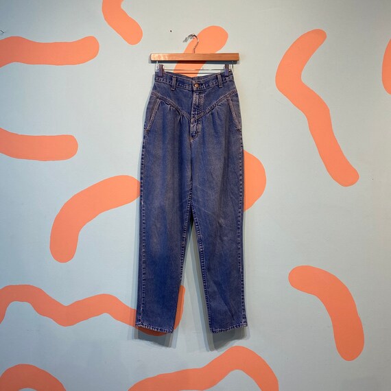 Vintage 80s Smacs High Waisted Pleated Denim Mom J
