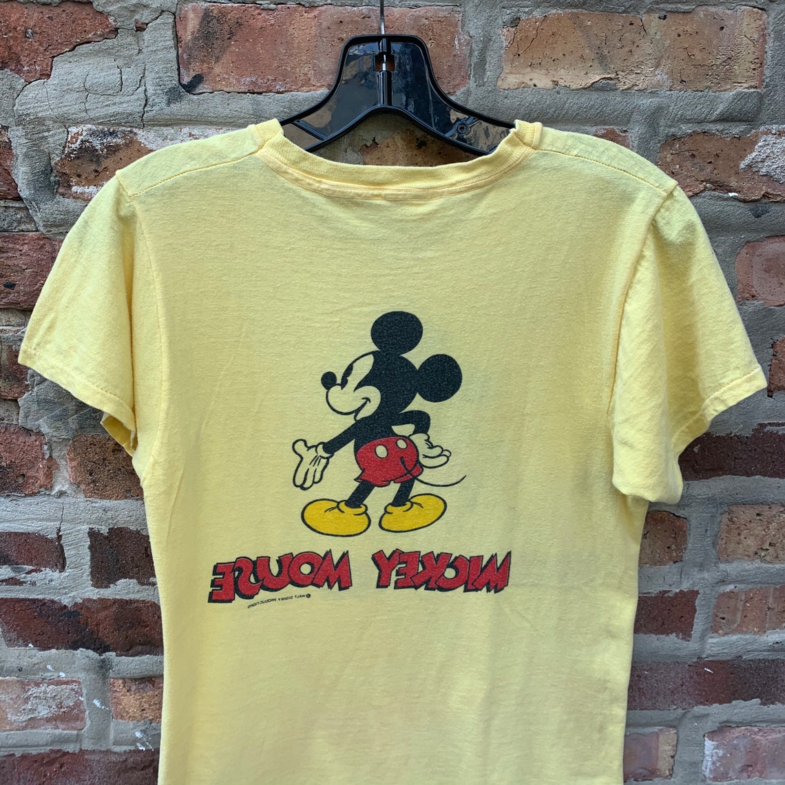 Vintage 80s Mickey Mouse Double Sided T-shirt Size Medium Walt | Etsy