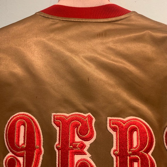 Vintage San Francisco 49ers Starter Jacket Satin … - image 10