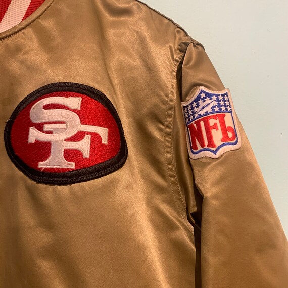 Vintage San Francisco 49ers Starter Jacket Satin … - image 6