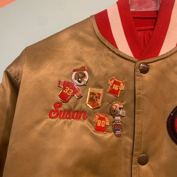 Vintage San Francisco 49ers Starter Jacket Satin … - image 5